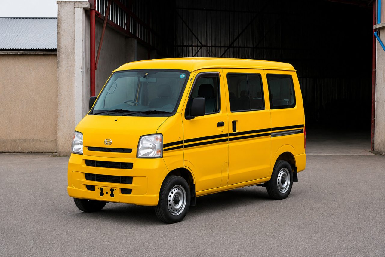 Frenno Transport mini bus in yellow livery